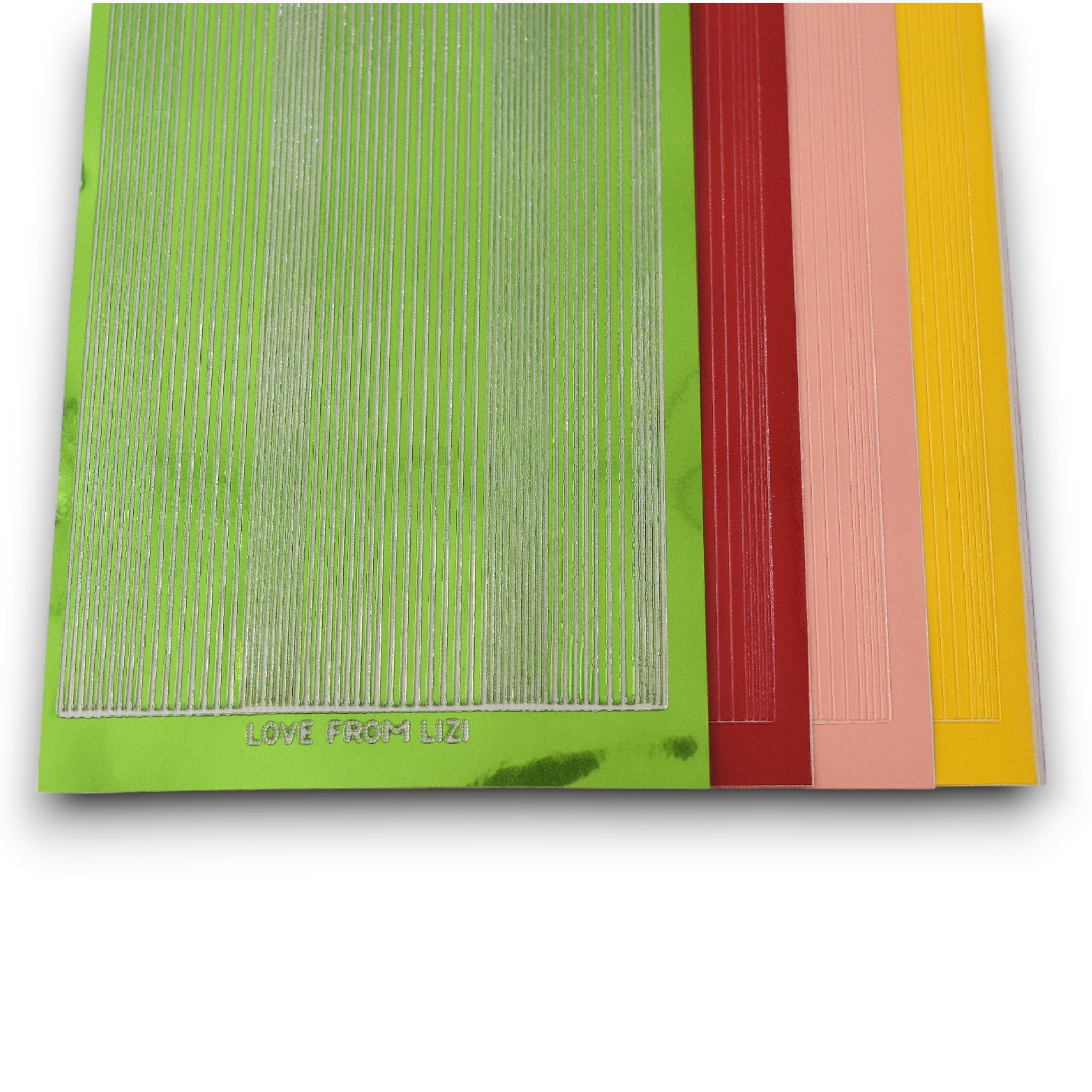 Sweet Summertime - Pin Stripe Peel-Off 4 Pack
